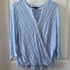 Mix by 41Hathorne striped blue top